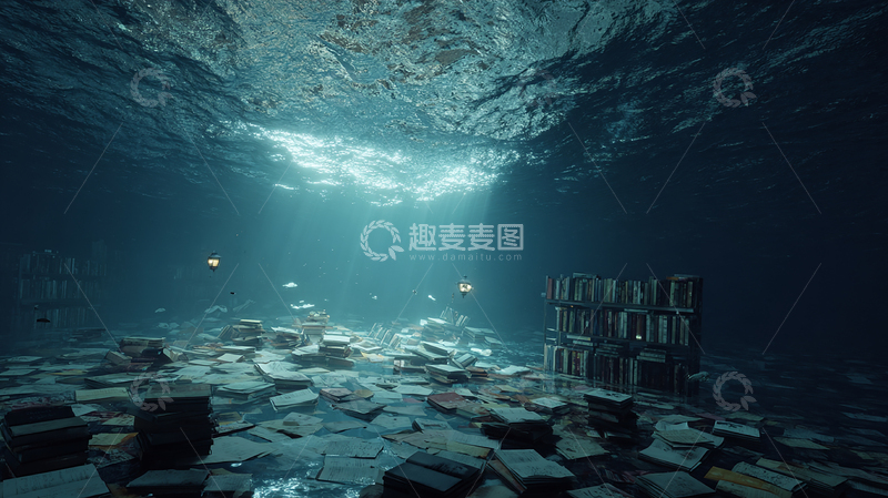 高清大图下载【趣麦麦图】深海书海的秘密世界
