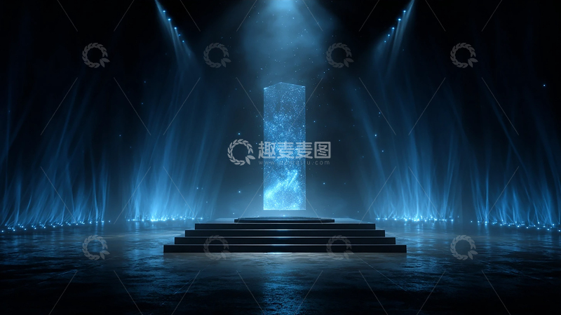 高清大图下载【趣麦麦图】星空之上神秘光柱