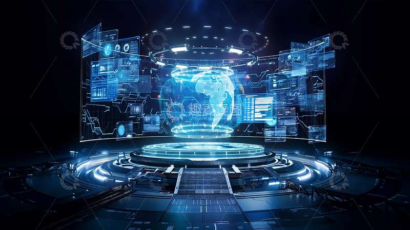高清大图下载【趣麦麦图】数字未来的虚拟奇境