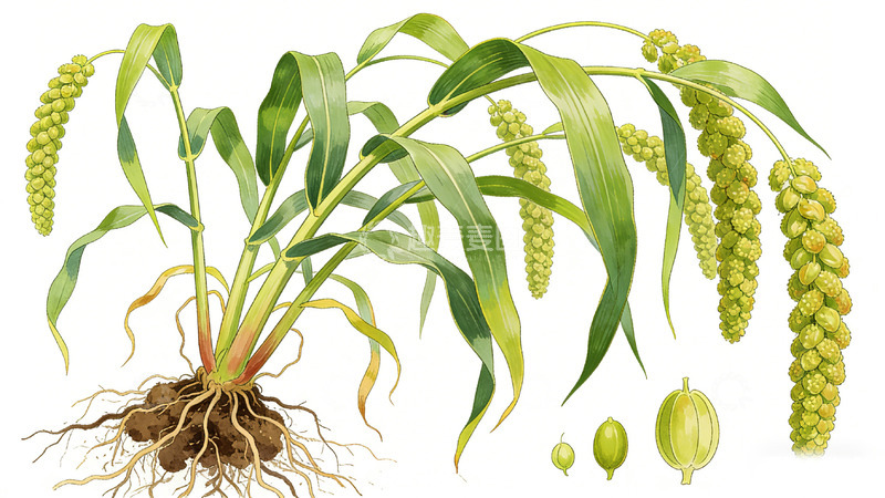 高清大图下载【趣麦麦图】玉米植株解剖图