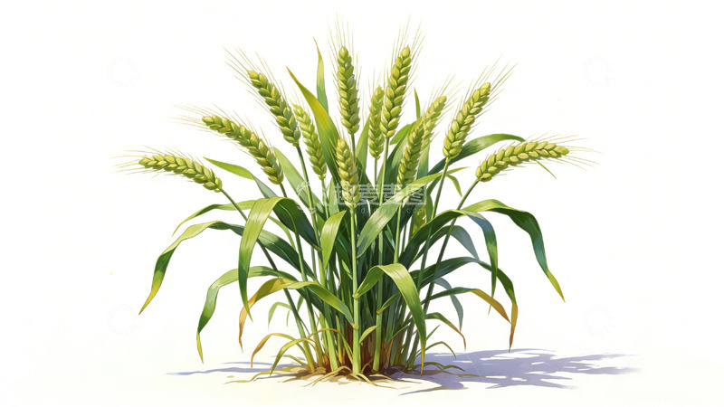 高清大图下载【趣麦麦图】插画风格小麦植物矢量素材