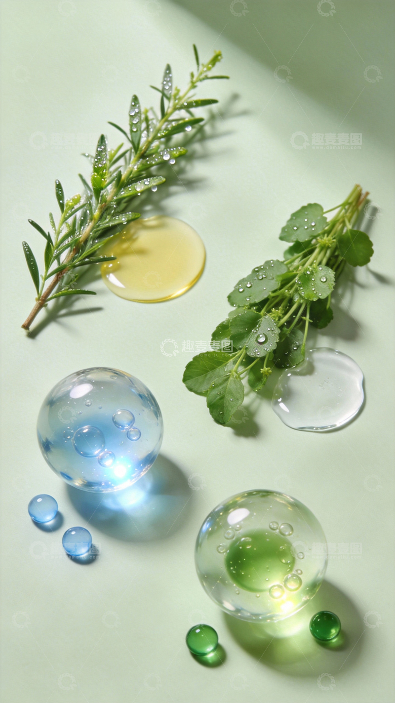 源文件下载【趣麦麦图】护肤成分配料展示摄影3