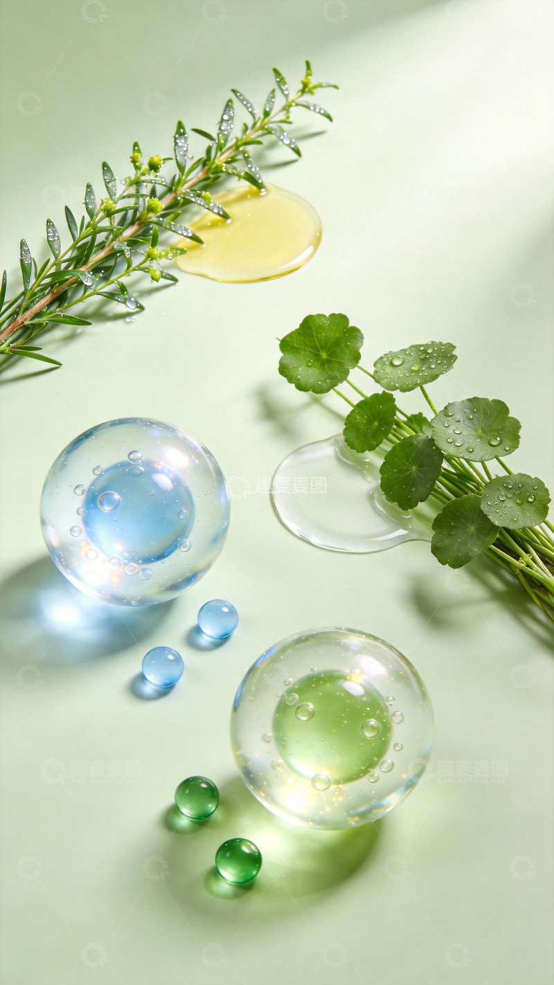 源文件下载【趣麦麦图】护肤成分配料展示摄影4