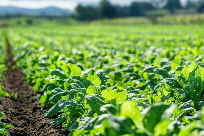 高清大图下载【趣麦麦图】绿油油的蔬菜地