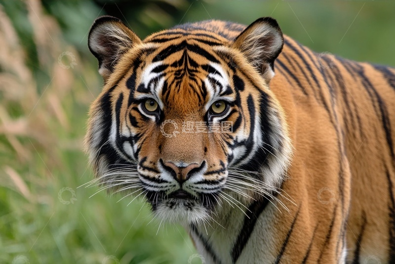 高清大图下载【趣麦麦图】一头老虎特写摄影