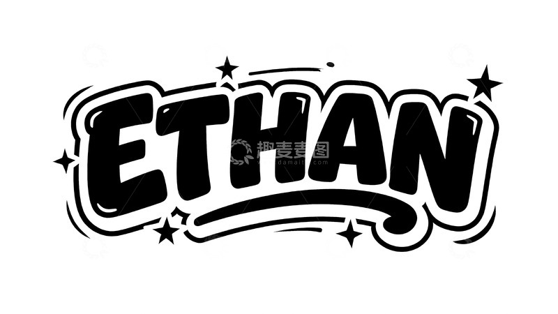 高清大图下载【趣麦麦图】街头潮流涂鸦风英文艺术字体19