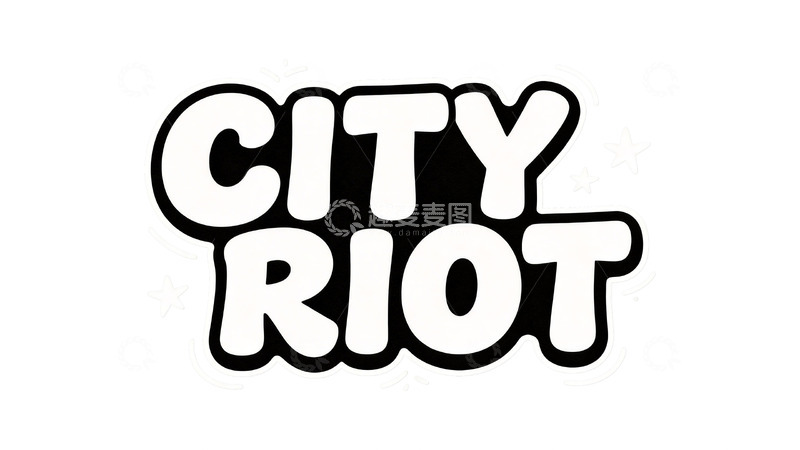 高清大图下载【趣麦麦图】街头潮流涂鸦风英文艺术字体7