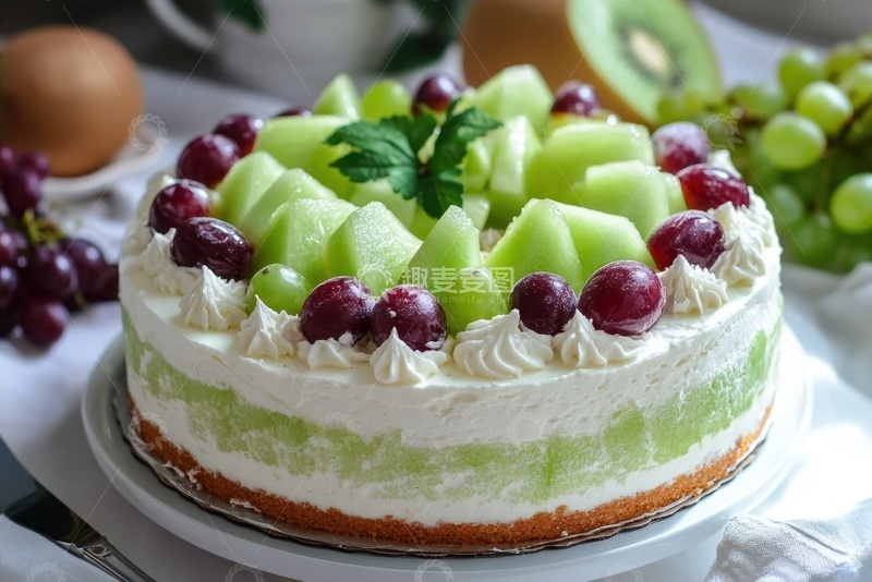 高清大图下载【趣麦麦图】水果奶油蛋糕美食摄影