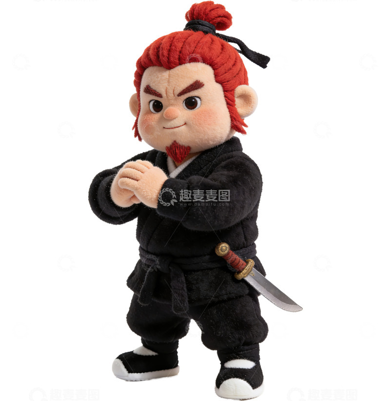 高清大图下载【趣麦麦图】Q版水浒传人物系列-刘唐（免扣）