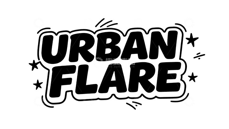 高清大图下载【趣麦麦图】街头潮流涂鸦风英文艺术字体11