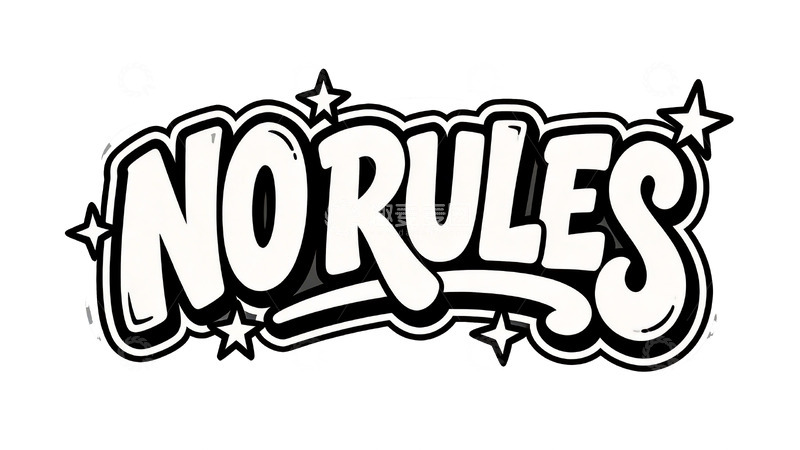 高清大图下载【趣麦麦图】街头潮流涂鸦风英文艺术字体13