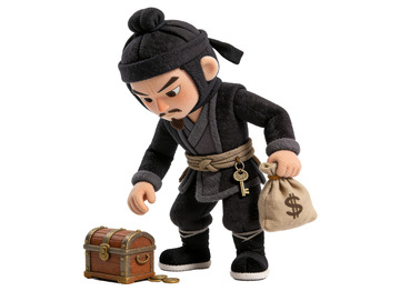 Q版水浒传人物系列-时迁（免扣）