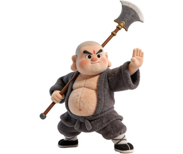 Q版水浒传人物系列-鲁智深（免扣）