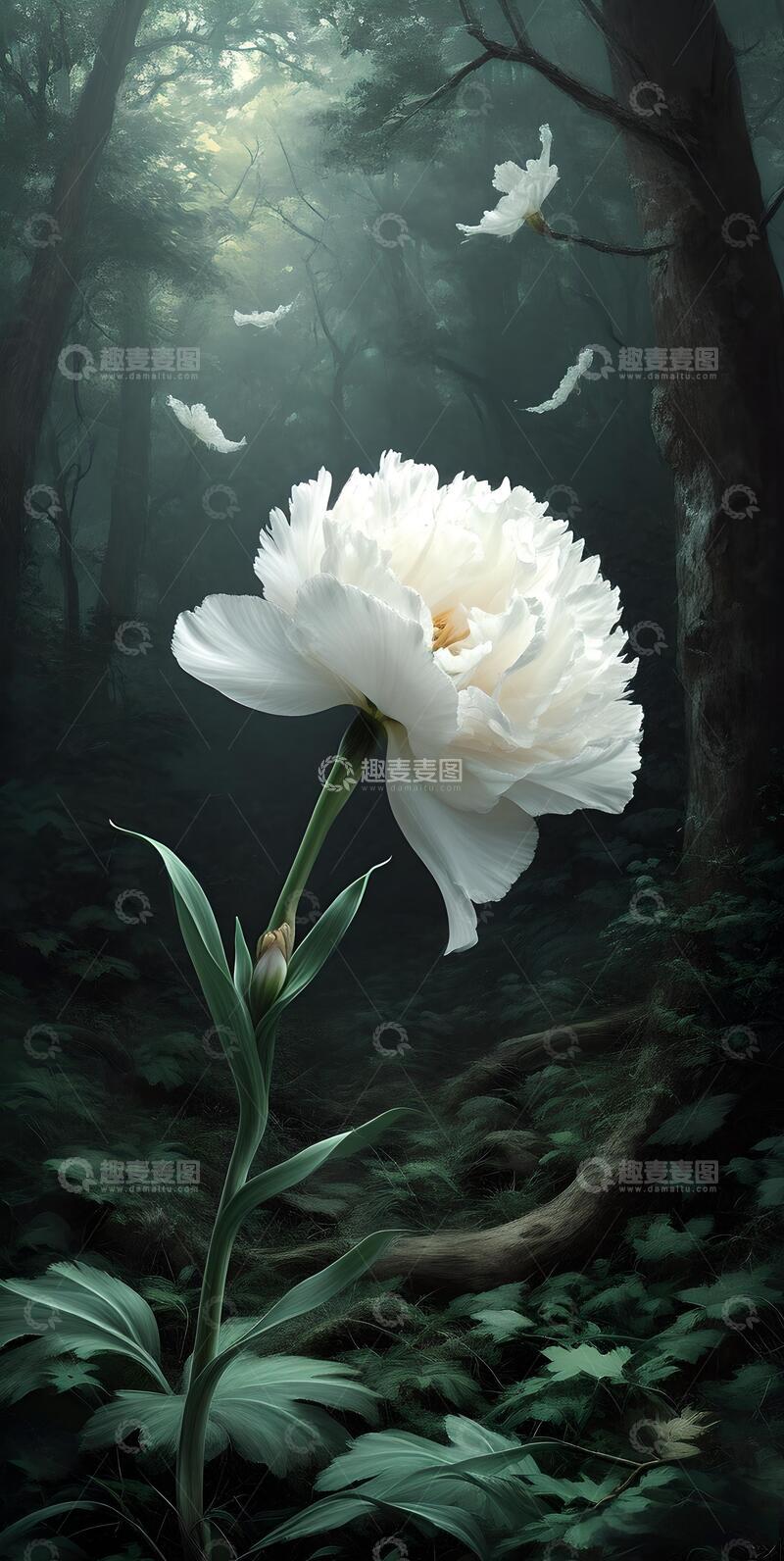 高清大图下载【趣麦麦图】治愈系重瓣鲜花鲜花壁纸ins风6