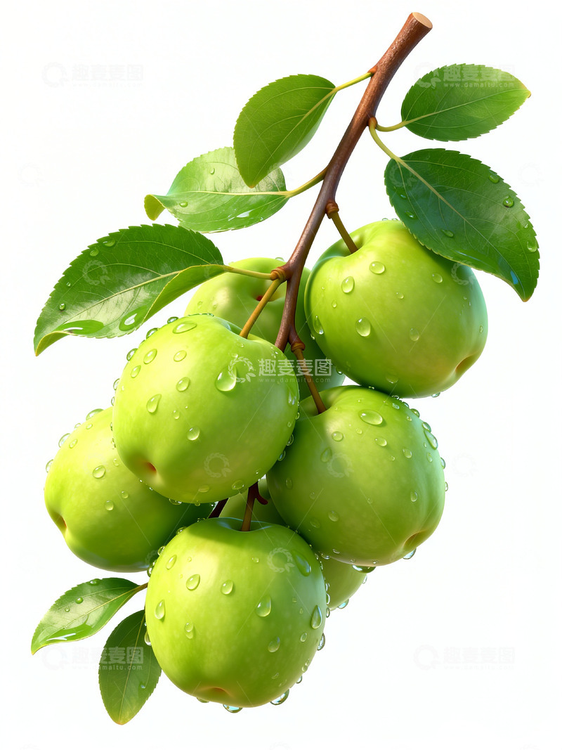 高清大图下载【趣麦麦图】清新青枣水果特写