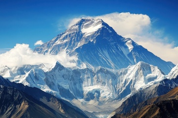 雪山高山山峰自然风景