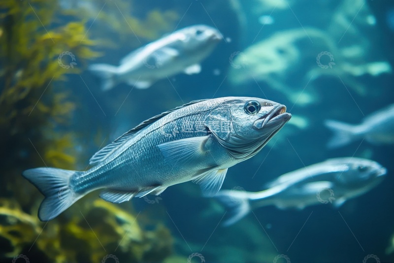 高清大图下载【趣麦麦图】大海里的一群游鱼