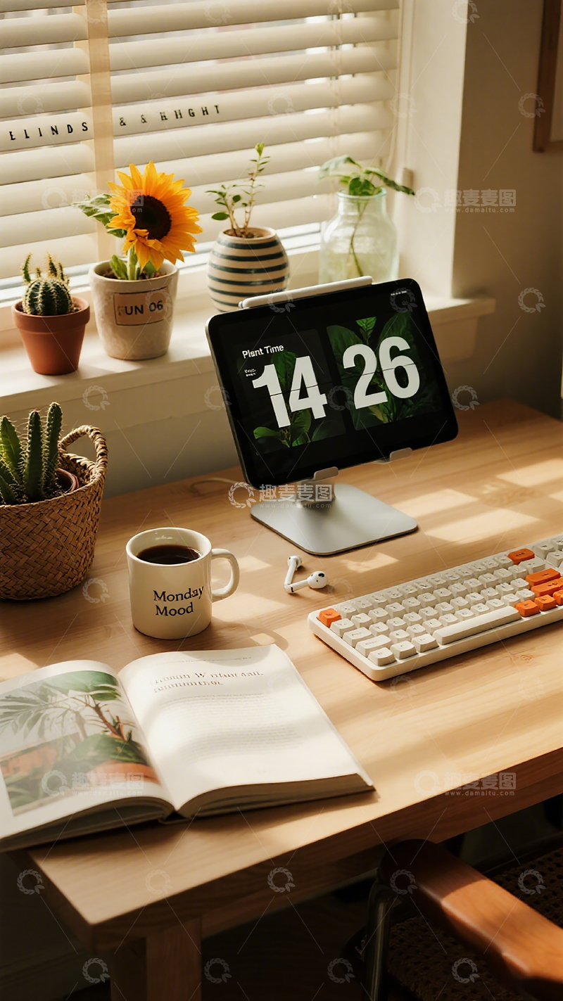 高清大图下载【趣麦麦图】温馨书桌静物摄影