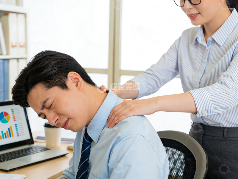 高清大图下载【趣麦麦图】办公室关怀缓解疲劳