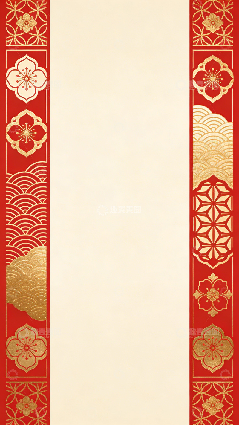 高清大图下载【趣麦麦图】传统中国风装饰图案背景设计