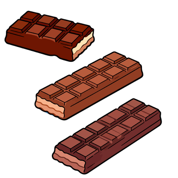 巧克力插画矢量图