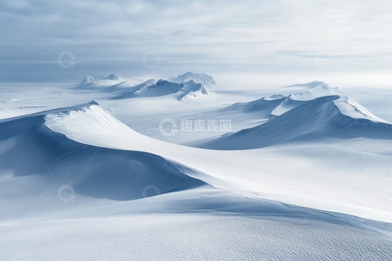 高清大图下载【趣麦麦图】远山雪山平原美景