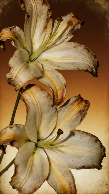 复古百合花艺术摄影