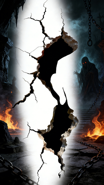 恐怖裂口地狱场景