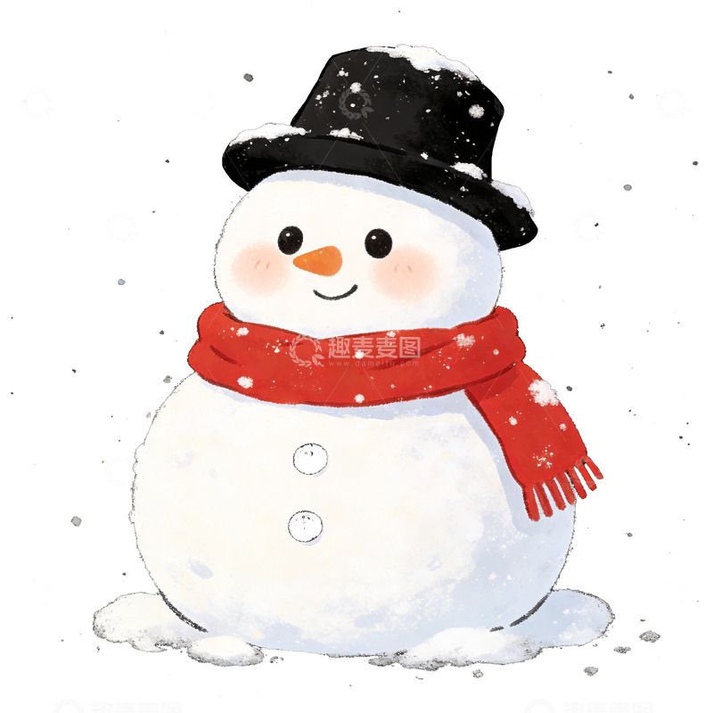 高清大图下载【趣麦麦图】雪人免扣素材