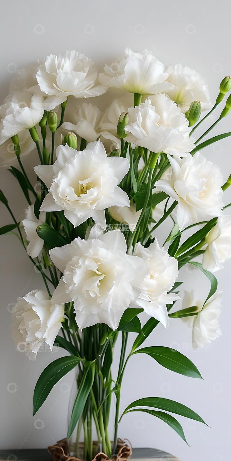 高清大图下载【趣麦麦图】春天治愈系白色鲜花1