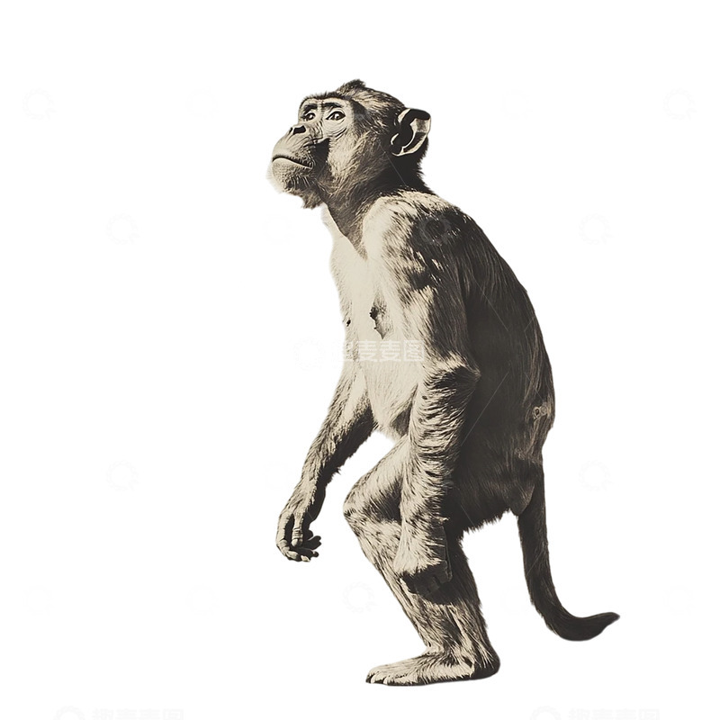 高清大图下载【趣麦麦图】时空穿越的猿猴哑剧
