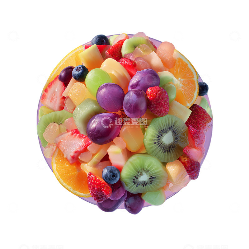 高清大图下载【趣麦麦图】七彩水果奇幻盛宴