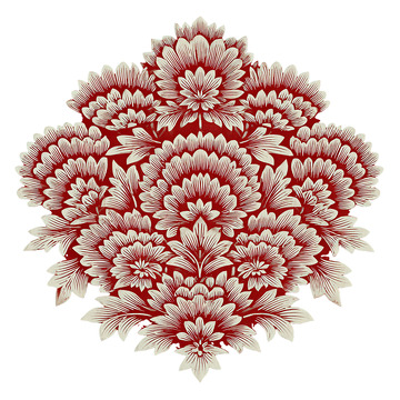 红白交织的花卉奇观