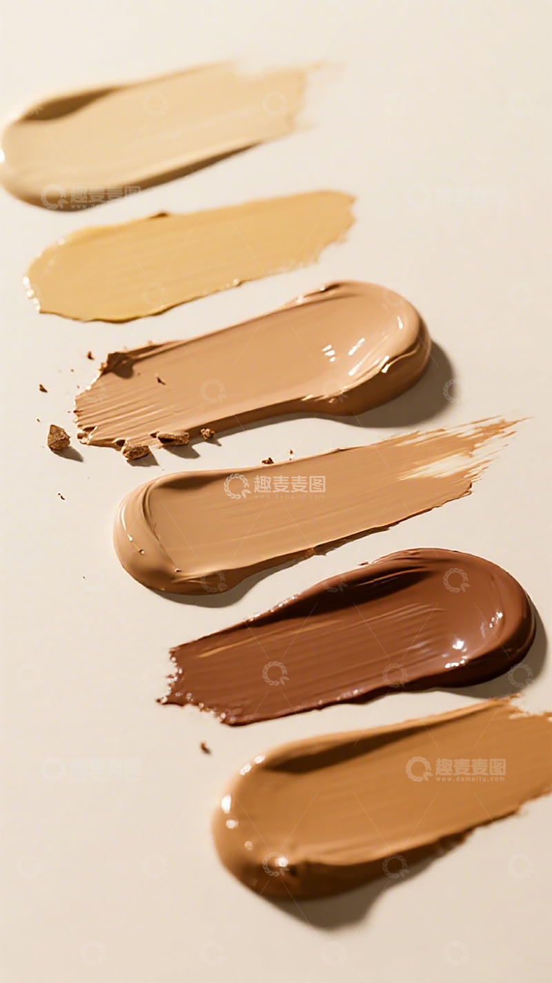 高清大图下载【趣麦麦图】粉底液色板展示