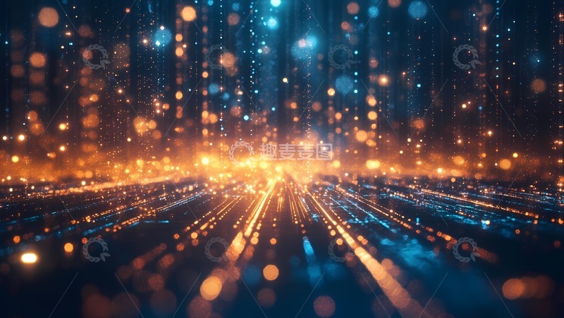 高清大图下载【趣麦麦图】科技感光效空间视觉