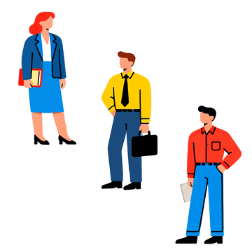 职场人物卡通矢量图