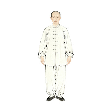 传统中式服装插画