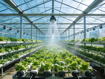 温室水培生菜现代化农业