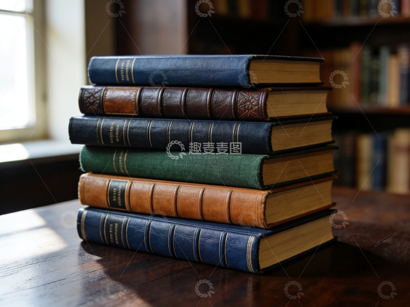 高清大图下载【趣麦麦图】古典书籍图书馆静物