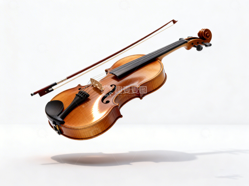 高清大图下载【趣麦麦图】悬浮小提琴音乐艺术