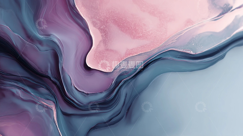 高清大图下载【趣麦麦图】梦幻色彩交织的流动艺术