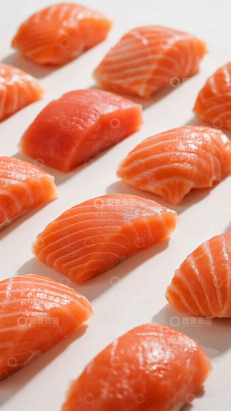 高清大图下载【趣麦麦图】三文鱼寿司美食摄影图片