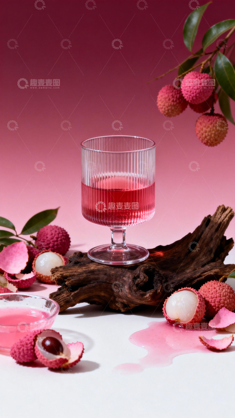 高清大图下载【趣麦麦图】荔枝饮品摄影图