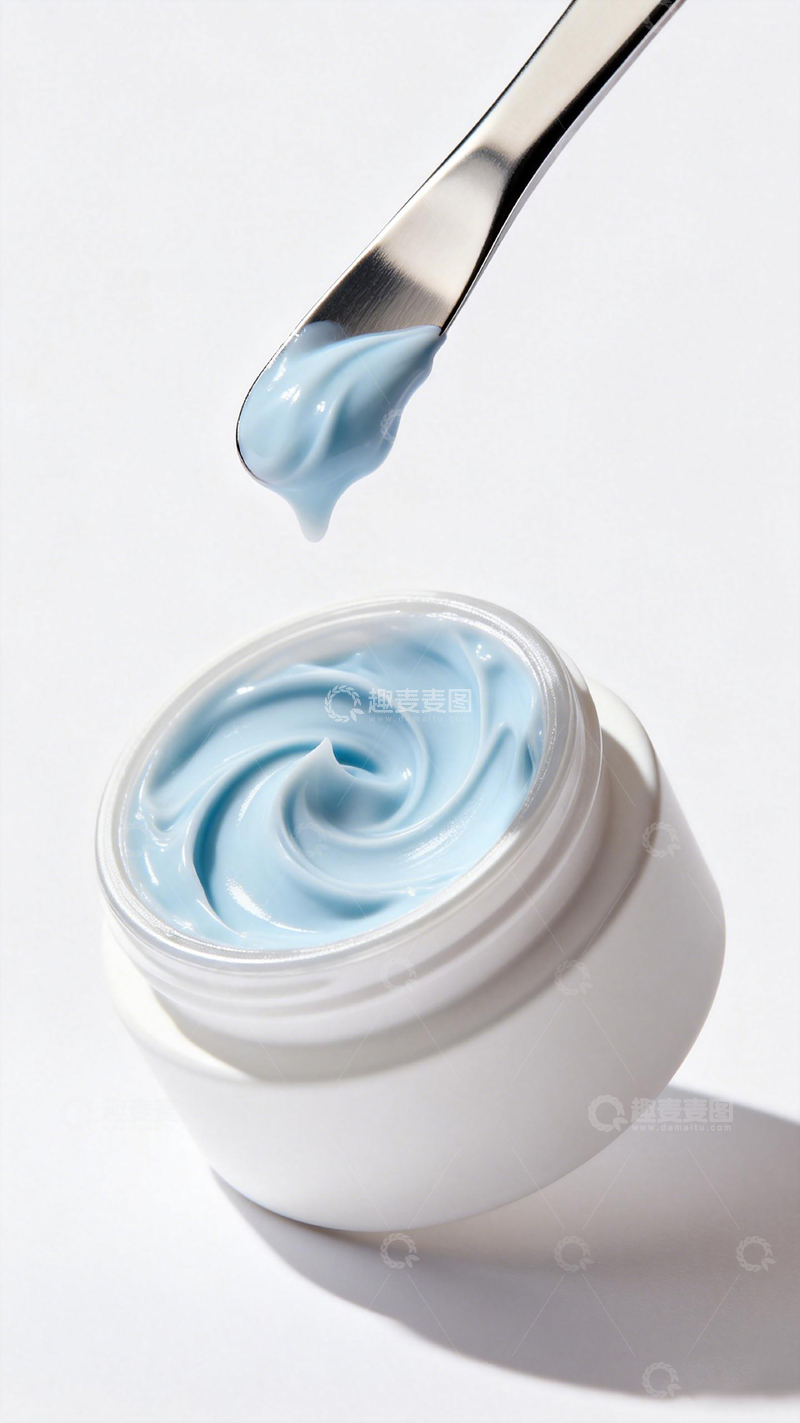 高清大图下载【趣麦麦图】简约护肤霜产品展示