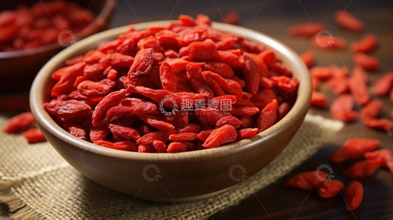 高清大图下载【趣麦麦图】红色枸杞特写美食摄影