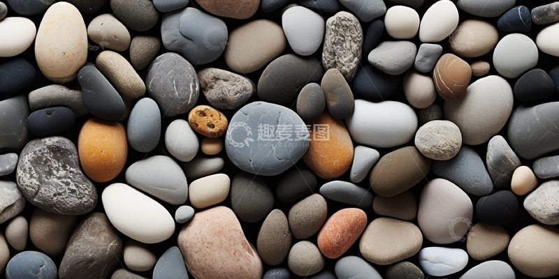 高清大图下载【趣麦麦图】多彩鹅卵石拼贴画素材