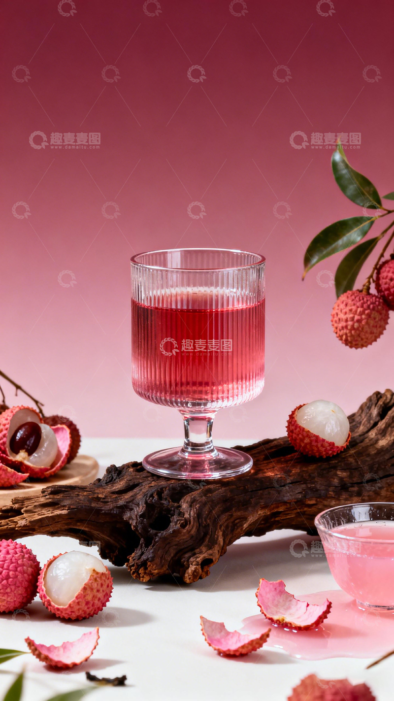 高清大图下载【趣麦麦图】荔枝饮品静物摄影