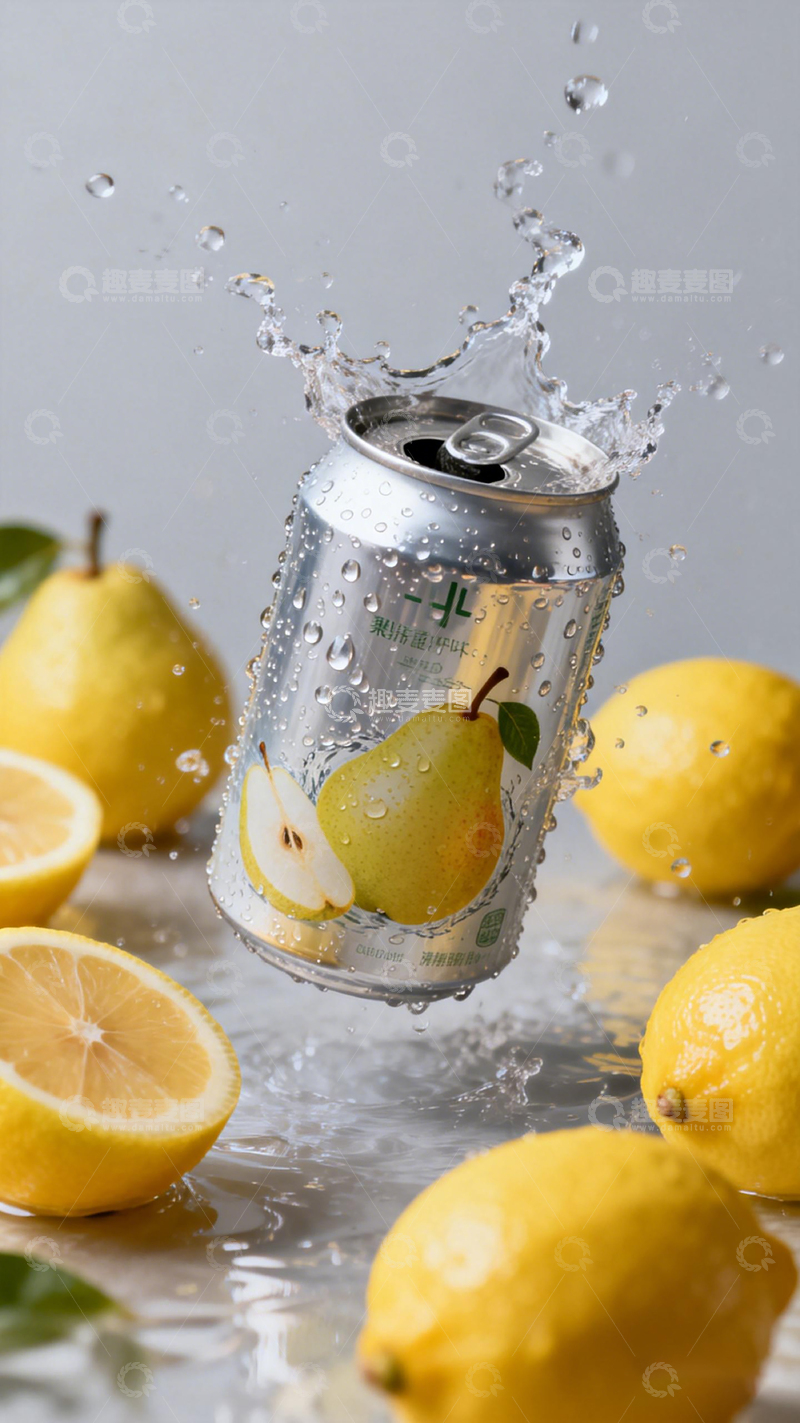 高清大图下载【趣麦麦图】柠檬饮料创意摄影