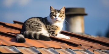 猫咪悠闲晒太阳