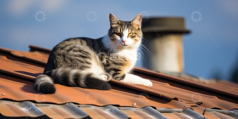 高清大图下载【趣麦麦图】猫咪悠闲晒太阳